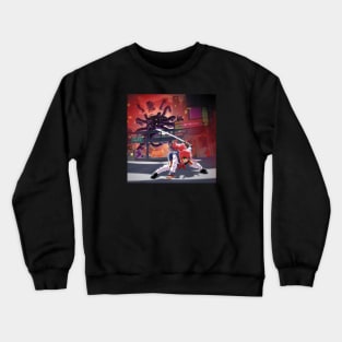 Grim Deeds "Only The Beast III" album rear cover (clean) Crewneck Sweatshirt